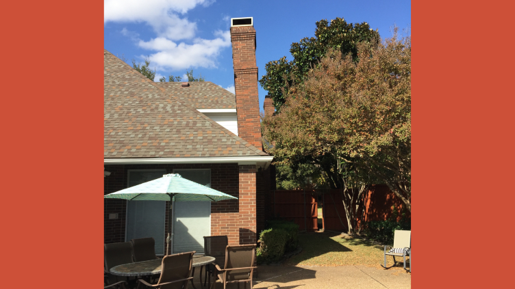 Leaning chimney
